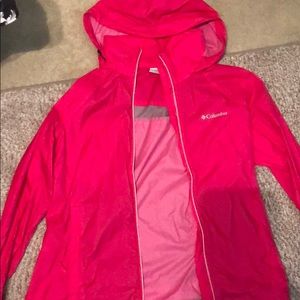 Pink Columbia Rain Jacket